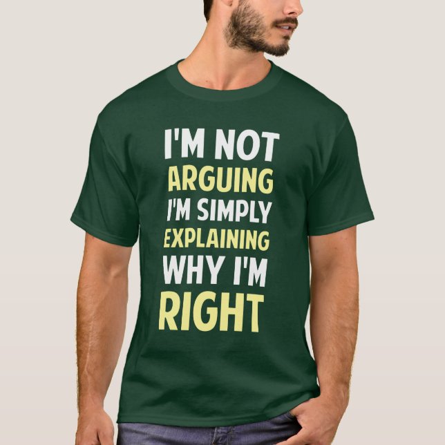 Camiseta Soy no discutiendo yo estoy explicando (Anverso)