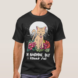 Camiseta Soy normal pero habla humor gato gato gatito gatit