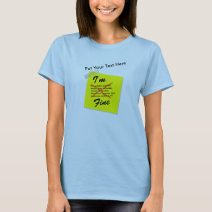 Camiseta Soy nota de post-it fina