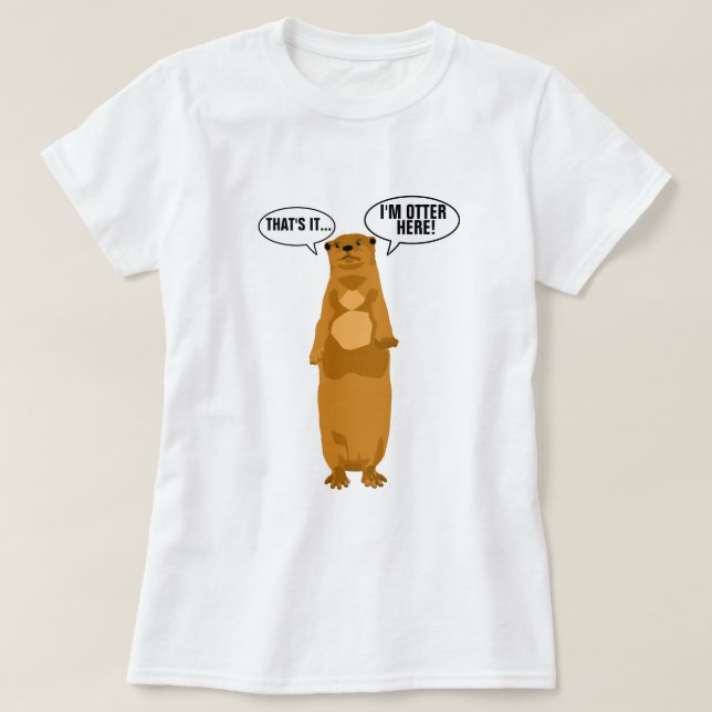 Camiseta Soy nutria aquí (Diseño del anverso)