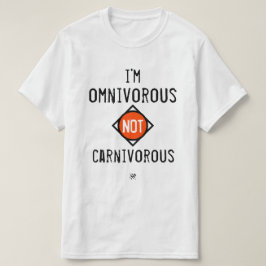 Camiseta Soy omnívoro no carnívoro