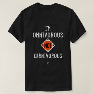 Camiseta Soy omnívoro no carnívoro