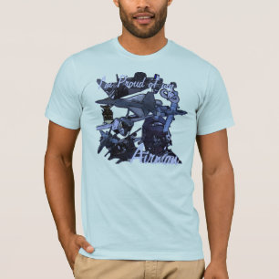 Camiseta Soy orgulloso de mi, aviador, papá de la fuerza