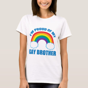 Camiseta Soy orgulloso de mi hermana gay de Brother LGBT