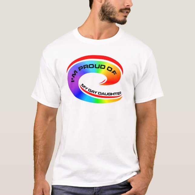 Camiseta Soy orgulloso de mi hija gay (Anverso)