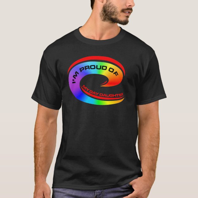 Camiseta Soy orgulloso de mi hija gay (Anverso)