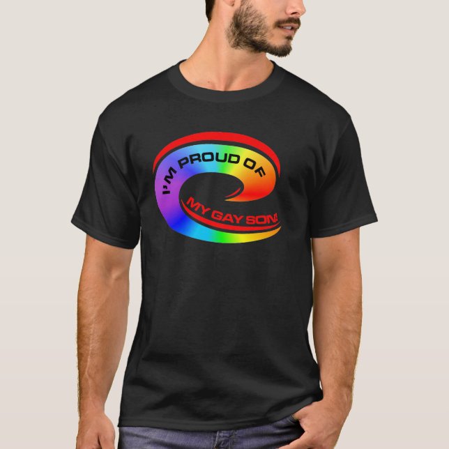 Camiseta Soy orgulloso de mi hijo gay (Anverso)