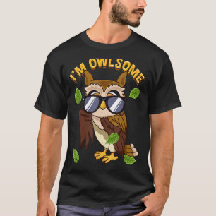 Camiseta Soy Owlsome Cute Owl Lover Pun Funny Men Gif
