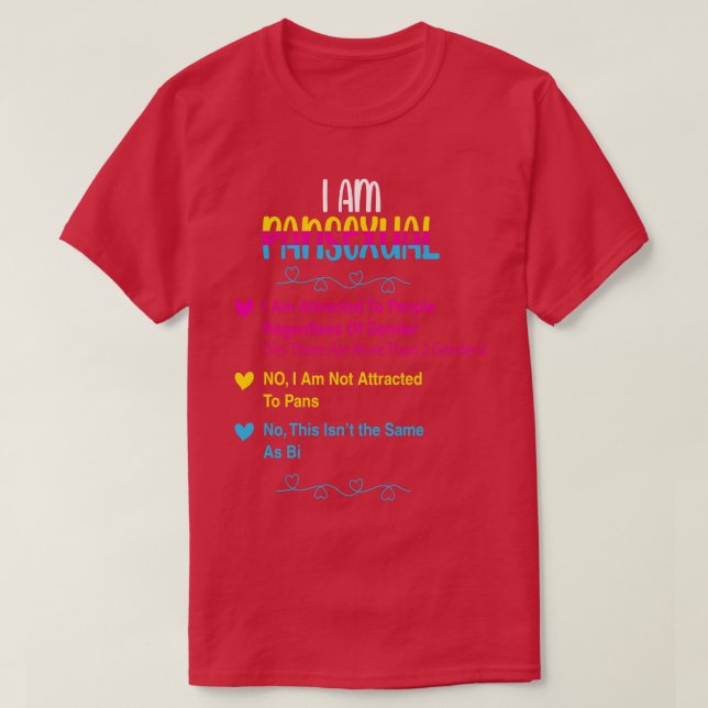 Camiseta Soy Pansexual (Diseño del anverso)