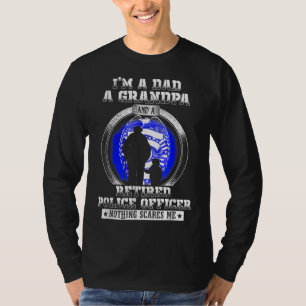 Camiseta Soy papá abuelo policía retirado nada Sca