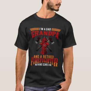Camiseta Soy Papá Abuelo Retirado Bombero Nada Da Miedo