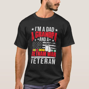 Camiseta Soy papá, abuelo, veterano padre de guerra de Viet