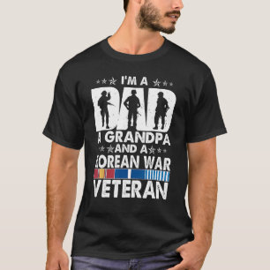 Camiseta Soy papá, abuelo y veterano de guerra coreano