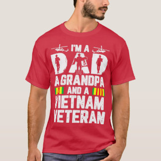 Camiseta Soy papá, abuelo y veterano de Vietnam1