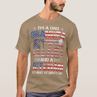 Camiseta Soy papá, abuelo y veterano y orgulloso veterano g