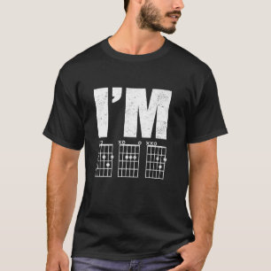 Camiseta Soy PAPÁ Chistes de Cuerdas de Guitarra para Amant