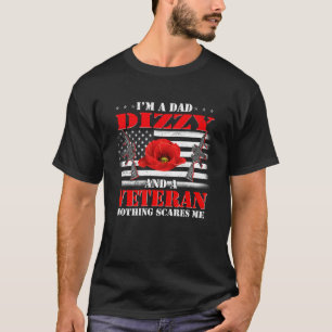Camiseta Soy papá Dizzy y un veterano nada me asusta.
