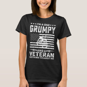 Camiseta Soy papá Grumpy y un veterano nada me asusta