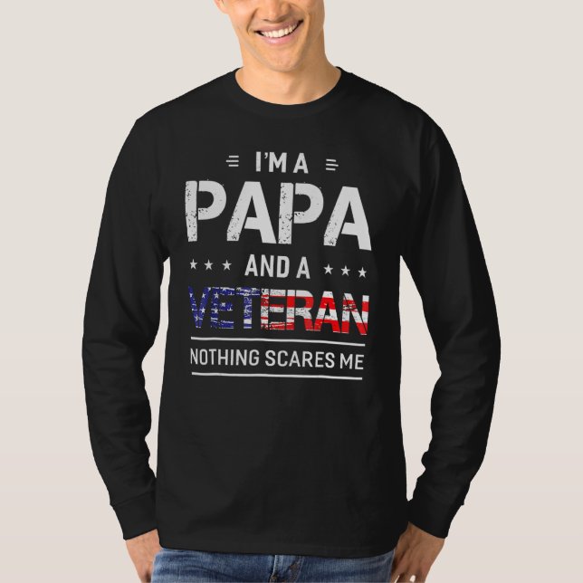Camiseta Soy Papa Y Abuelo Veterano (Anverso)