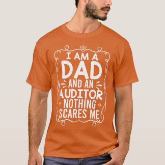 Camiseta Soy papá y Auditor Nada me asusta Audito