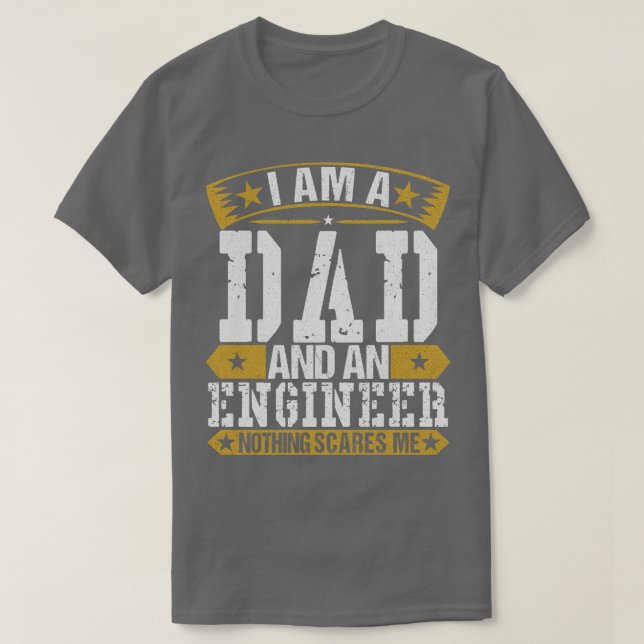 Camiseta Soy Papá Y Un Ingeniero (Diseño del anverso)