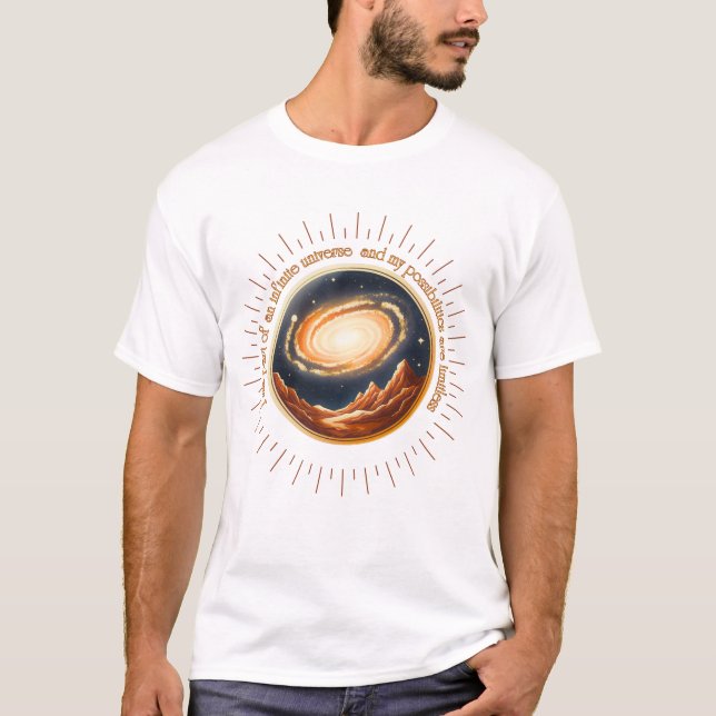 Camiseta Soy parte de un universo infinito. (Anverso)