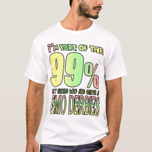 Camiseta Soy parte del 99% de la gente que como cussing…