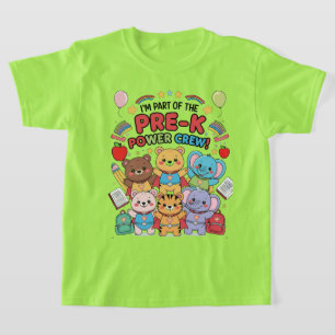 Camiseta "¡Soy parte del equipo de energía pre-K!" - Niños