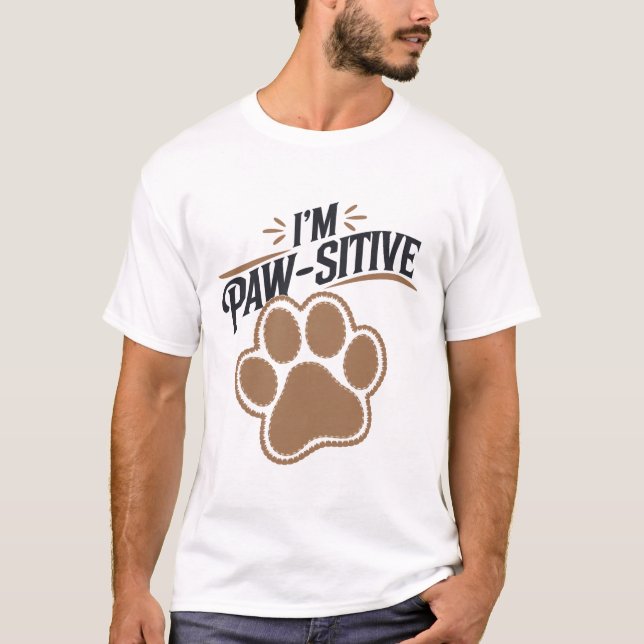 Camiseta Soy paw-sitive (Anverso)