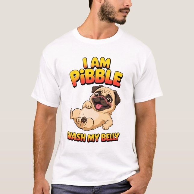 Camiseta Soy Pibble Lava Mi Barriga (Anverso)