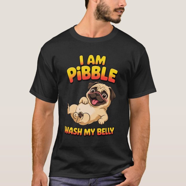 Camiseta Soy Pibble Lava Mi Barriga (Anverso)