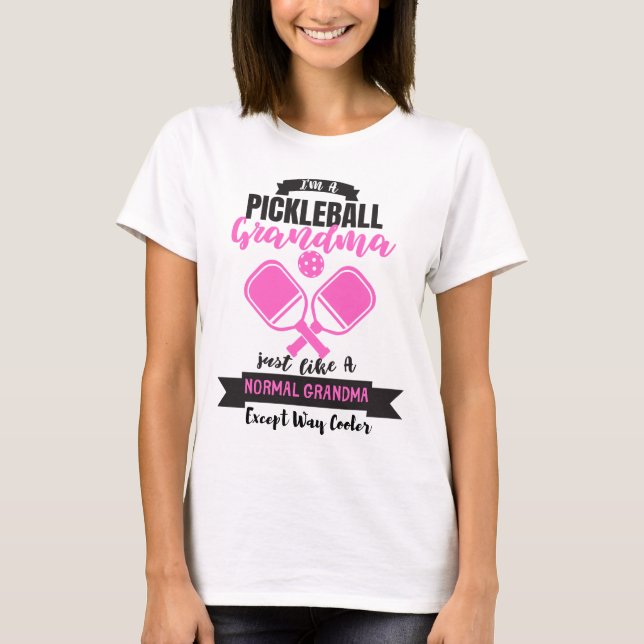 Camiseta Soy pickleball Cita divertida de la abuela (Anverso)