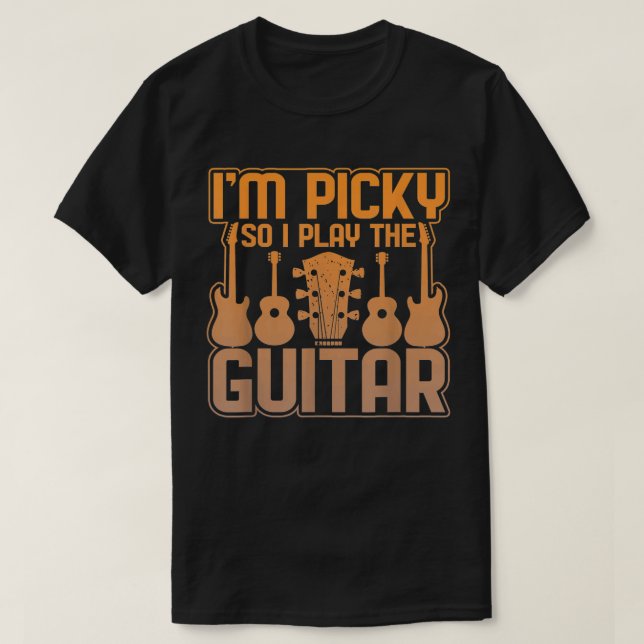 Camiseta Soy Picky, así que toco la selección gráfica de gu (Diseño del anverso)