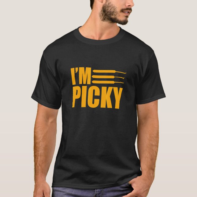 Camiseta Soy Picky Locksmith Lock Picking Locksmithing Gra (Anverso)