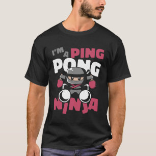 Camiseta Soy Ping Pong Ninja Balls Mesa Tenis Paddles P