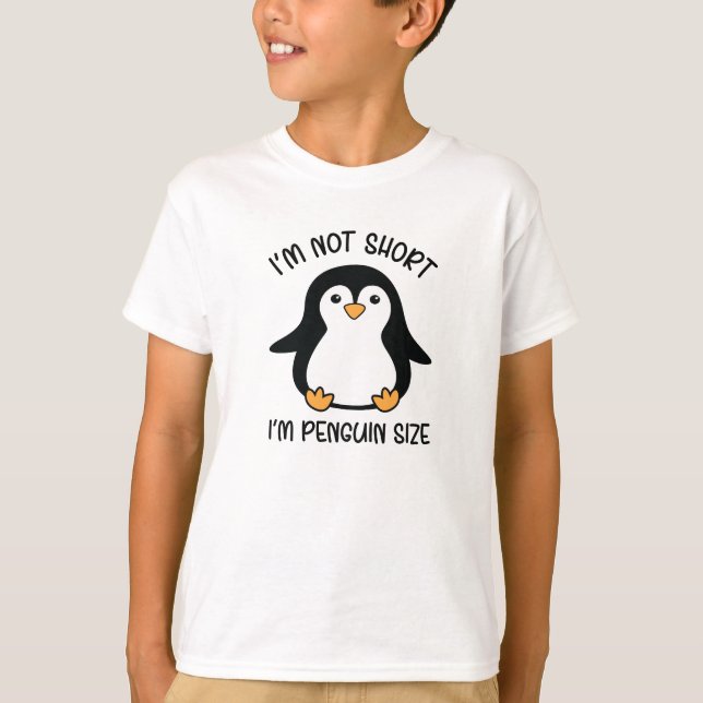 Camiseta Soy pingüino, corto día de aprecio Chica (Anverso)