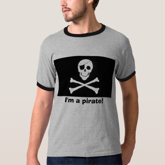 Camiseta ¡Soy pirata! (Anverso)