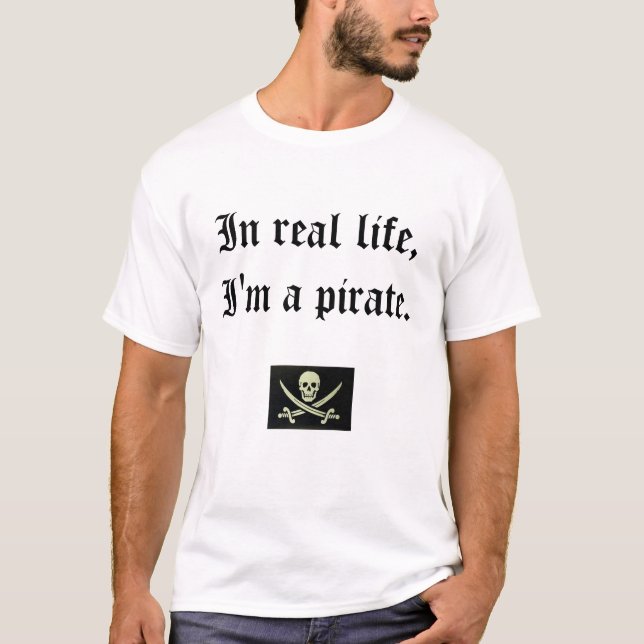 Camiseta Soy pirata.  Jure (Anverso)