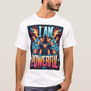 Camiseta Soy poderoso - Vibrante Ilustracion heroico T-Shir