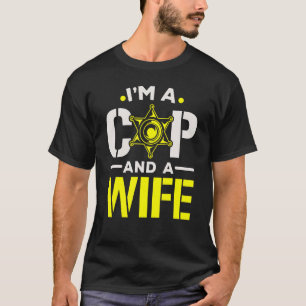 Camiseta Soy policía y policía de esposas policía