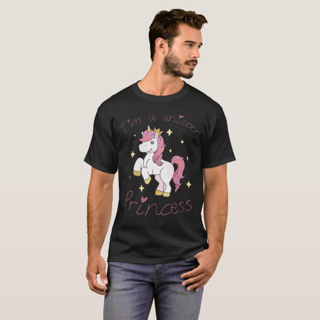 Camiseta Soy princesa del unicornio (Anverso completo)