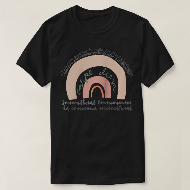 Camiseta Soy Profe Bilingue Educador Bilingüe (Diseño del anverso)