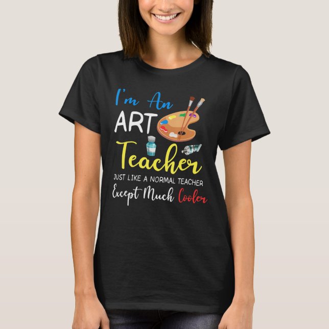 Camiseta Soy profesor de arte como un profesor normal (Anverso)