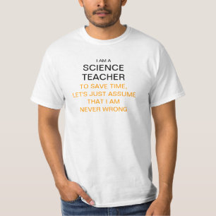 Camiseta Soy profesor de ciencias para ahorrar tiempo,