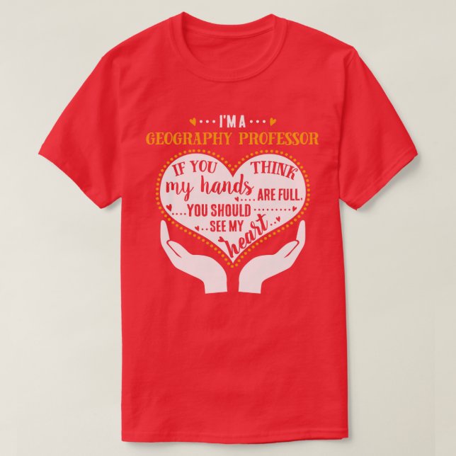 Camiseta Soy Profesor De Geografía Orgulloso Profesor (Diseño del anverso)