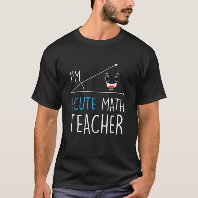 Camiseta Soy profesor de matemáticas agudas - Profesor de m (Anverso)