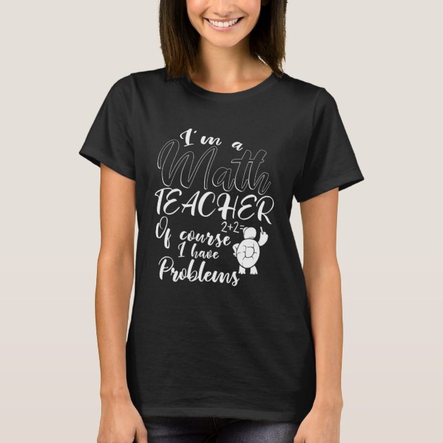 Camiseta Soy profesor de matemáticas e impresionante profes (Anverso)
