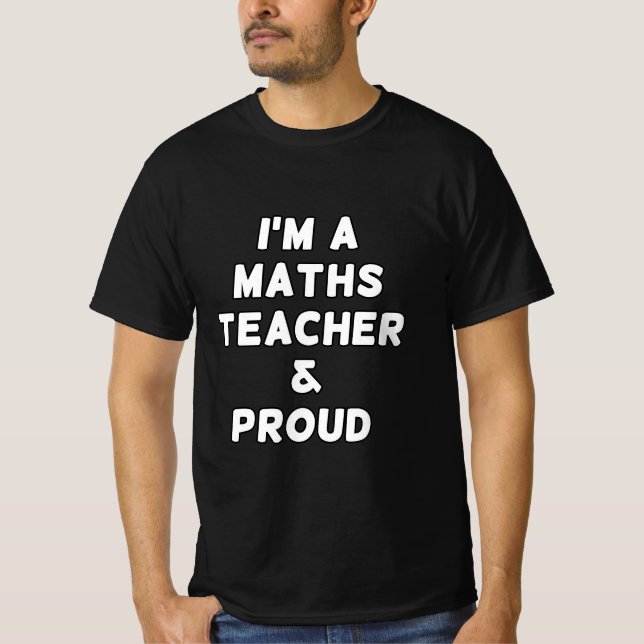 CAMISETA SOY PROFESOR DE MATHS Y ORGULLOSO (Anverso)