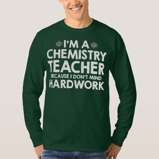 Camiseta Soy profesor de química porque no me importa (Anverso)