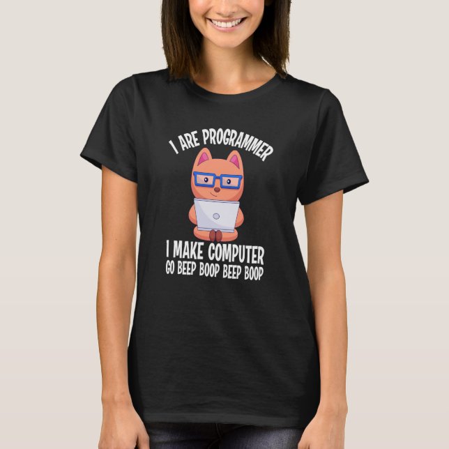 Camiseta Soy Programador De Software De Coder De Ingeniería (Anverso)